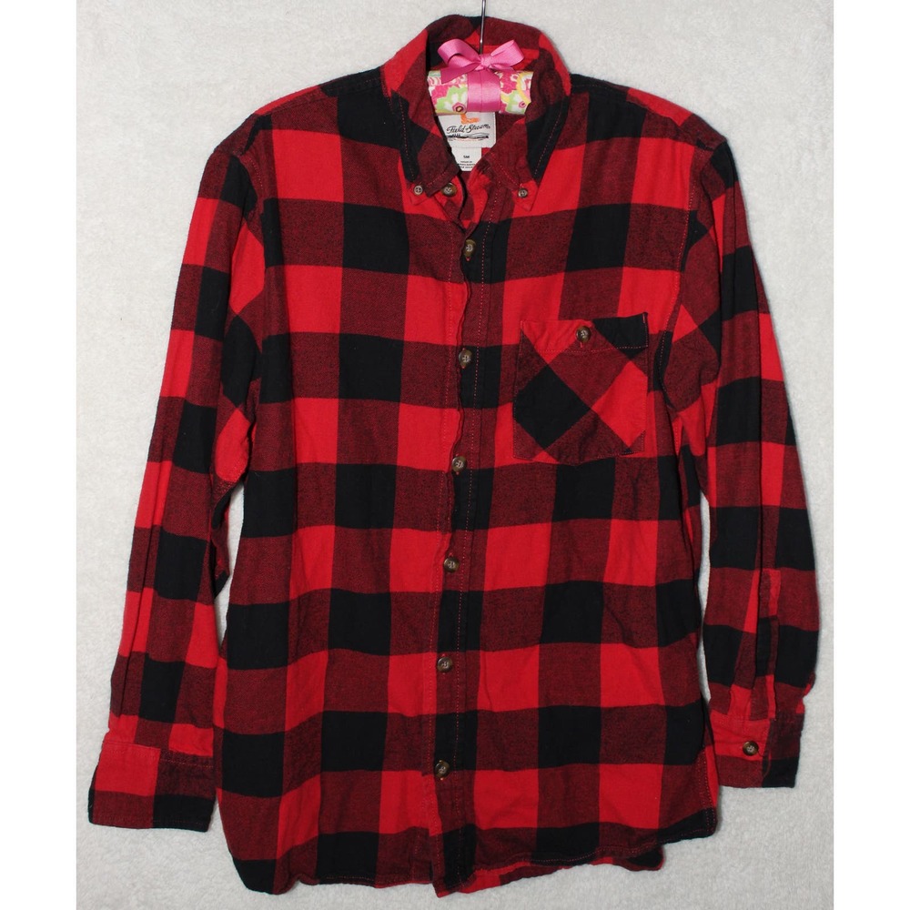 Field & Stream Flannel in Red/ Black Buffalo Check Plaid, Women's Size Small